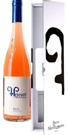 Вино Prieurе de Montеzargues, Rose, Tavel AOC, 2015, gift box, 1.5 л