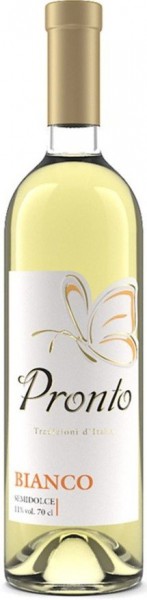 Вино "Pronto" Bianco Semidolce, 0.7 л