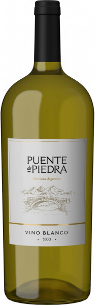 Вино "Puente de Piedra" Blanco Seco, 1.5 л
