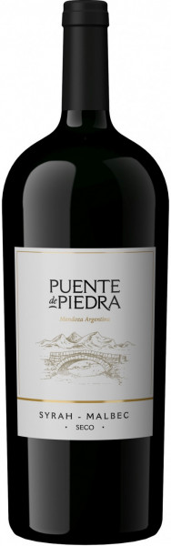 Вино "Puente de Piedra" Syrah-Malbec, 1.5 л