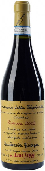 Вино Quintarelli Giuseppe, Amarone della Valpolicella Classico Riserva DOCG, 2003
