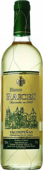Вино "Raices" Blanco, Valdepenas DO