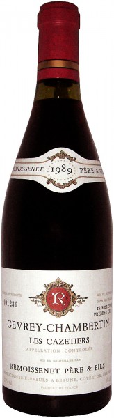 Вино Remoissenet Pere & Fils, "Les Cazetiers", Gevrey Chambertin 1-er Cru AOC, 1989