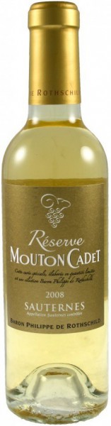 Вино Reserve Mouton Cadet Sauternes AOC 2008, 0.375 л