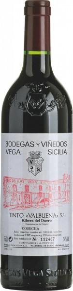 Вино Ribera del Duero DO Valbuena 5, 1997