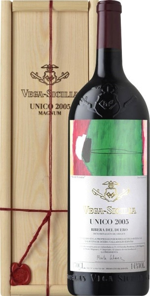 Вино Ribera del Duero DO, Vega Sicilia, "Unico", 2005, wooden box, 1.5 л