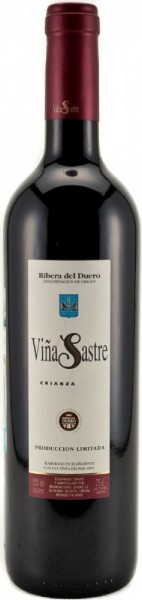 Вино Ribera del Duero DO, "Vina Sastre" Crianza, 2009