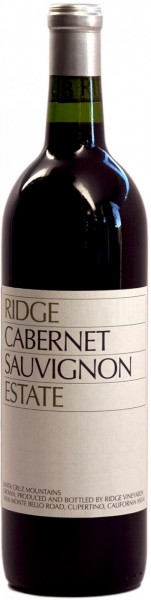 Вино Ridge, "Estate" Cabernet Sauvignon, 2010, 0.375 л
