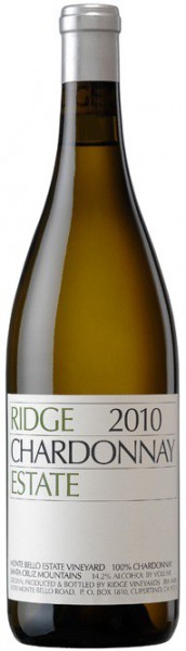 Вино Ridge,"Estate" Chardonnay, 2010