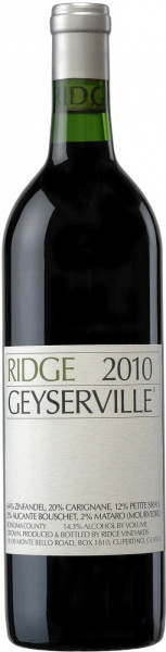 Вино Ridge, "Geyserville", 2010