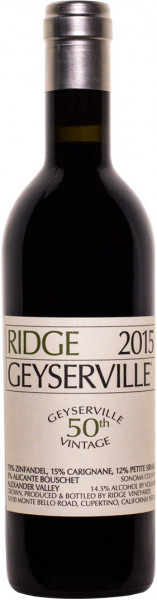 Вино Ridge, "Geyserville", 2015, 0.375 л