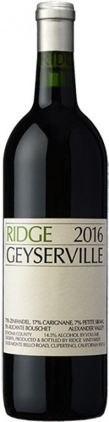 Вино Ridge, "Geyserville", 2016