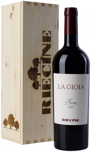 Вино Riecine, "La Gioia", Toscana IGT, 2009, wooden box