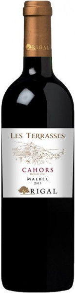 Вино Rigal, "Les Terrasses" Malbec, Cahors AOC, 2015