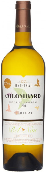 Вино Rigal, "Original" Colombard, Cotes de Gascogne IGP, 2019