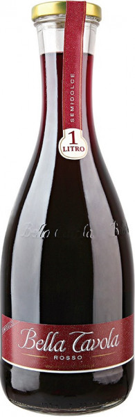 Вино Riunite, "Bella Tavola" Rosso Semi-sweet, 1 л