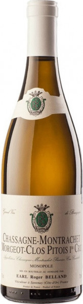Вино Roger Belland, Chassagne-Montrachet 1-er Cru "Morgeot-Clos Pitois" AOC Blanc, 2018, 0.375 л