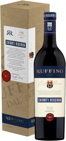 Вино Ruffino, Chianti Riserva DOCG, 2014, gift box