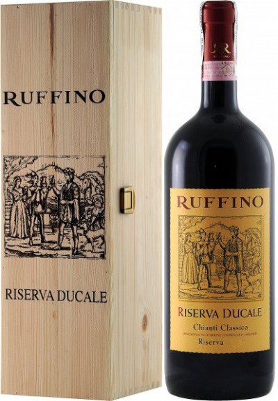 Вино Ruffino, Riserva Ducale, Chianti Classico Riserva DOCG, 2007, wooden box, 3 л