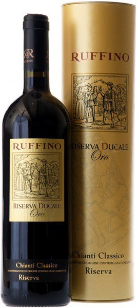Вино Ruffino, Riserva Ducale Oro, Chianti Classico Riserva DOCG, 2007, in a tube