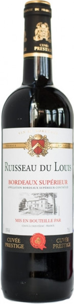 Вино "Ruisseau du Louis" Cuvee Prestige, Bordeaux Superieur AOC, 2016