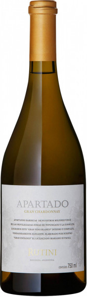 Вино Rutini, "Apartado" Gran Chardonnay, 2015