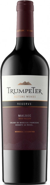 Вино Rutini, "Trumpeter" Malbec Reserve, 2018