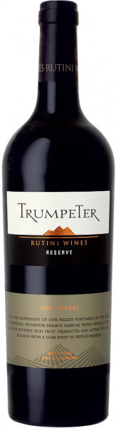 Вино Rutini, "Trumpeter" Petit Verdot Reserve, 2015