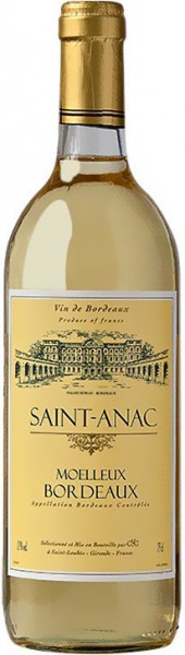 Вино "Saint-Anac" Moelleux, Bordeaux AOC, 2011