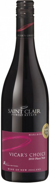 Вино Saint Clair, "Vicar’s Choice" Pinot Noir, 2010