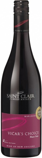 Вино Saint Clair, "Vicar’s Choice" Pinot Noir, 2014
