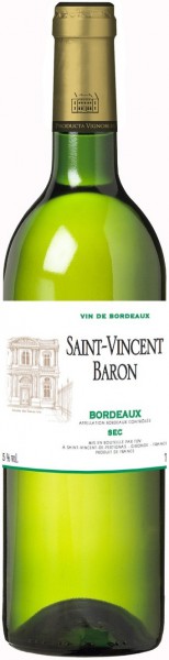 Вино "Saint-Vincent Baron" Blanc, Bordeaux AOC