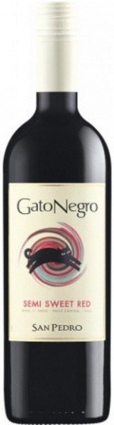 Вино San Pedro, "Gato Negro" Semi-Sweet Red, 2013