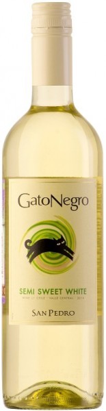 Вино San Pedro, "Gato Negro" Semi-Sweet White, 2015
