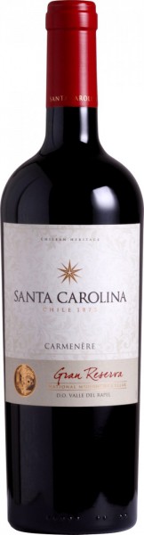 Вино Santa Carolina, "Gran Reserva" Carmenere, Valle del Rapel DO, 2012