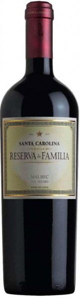 Вино Santa Carolina, Reserva de Familia Malbec Peumo DO, 2009