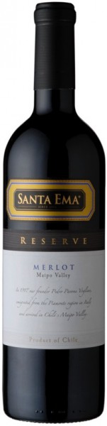 Вино Santa Ema, "Reserve" Merlot, Maipo DO, 2009