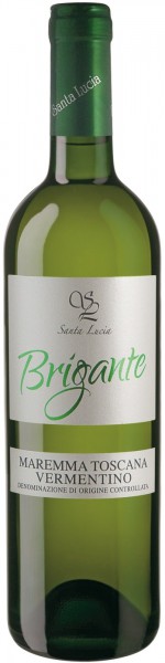 Вино Santa Lucia, "Brigante" Vermentino, Maremma Toscana DOC, 2015