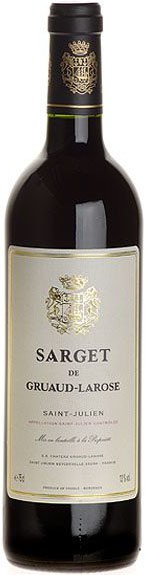 Вино Sarget du Gruaud Larose AOC Saint-Julien 2002, 0.375 л