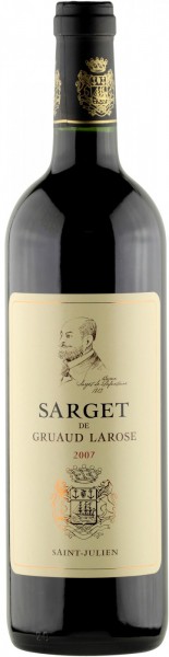 Вино Sarget du Gruaud Larose, AOC Saint-Julien, 2007, 0.375 л