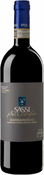 Вино Sassi San Cristoforo, Barbaresco DOCG, 2015