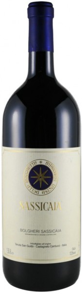 Вино Sassicaia, Bolgheri Sassicaia DOC, 2002, 1.5 л