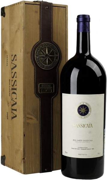 Вино "Sassicaia", Bolgheri Sassicaia DOC, 2003, wooden box, 1.5 л