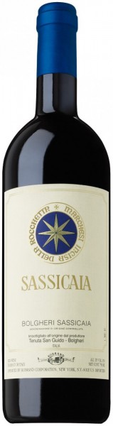 Вино "Sassicaia", Bolgheri Sassicaia DOC, 2012
