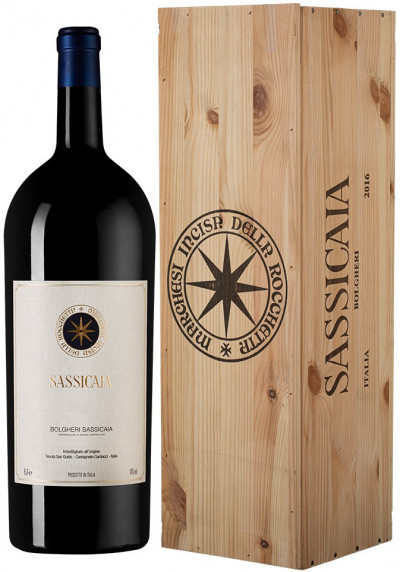 Вино "Sassicaia", Bolgheri Sassicaia DOC, 2017, wooden box, 6 л