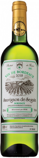 Вино "Sauvignon de Seguin" Bordeaux AOC, 2018