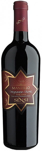 Вино Sensi, "Mantello" Sangiovese-Shiraz, Toscana IGT