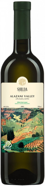 Вино Shilda, "Alazani Valley" White, 2016, 0.187 л