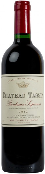Вино Sichel, Chateau Tassin, Bordeaux Superieur AOC, 2012