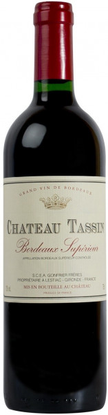 Вино Sichel, Chateau Tassin, Bordeaux Superieur AOC, 2015